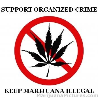 SUPPORT ORGANIZED CRIME KEEP MARI ILLEGAL
