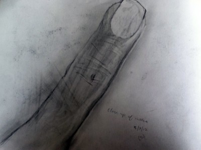 finger close up