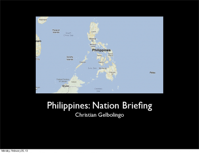 CGelbolingo_PhilippinesPresentation
