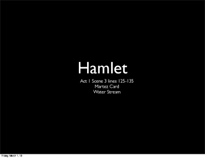 English Hamlet Keynote