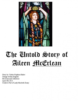 The Untold Story of Aileen McErlean (Lady Macbeth Essay)