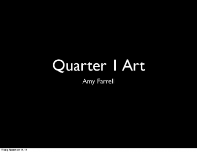 Quarter 1 art