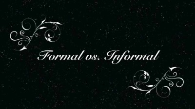 Formal vs Informal - Large
