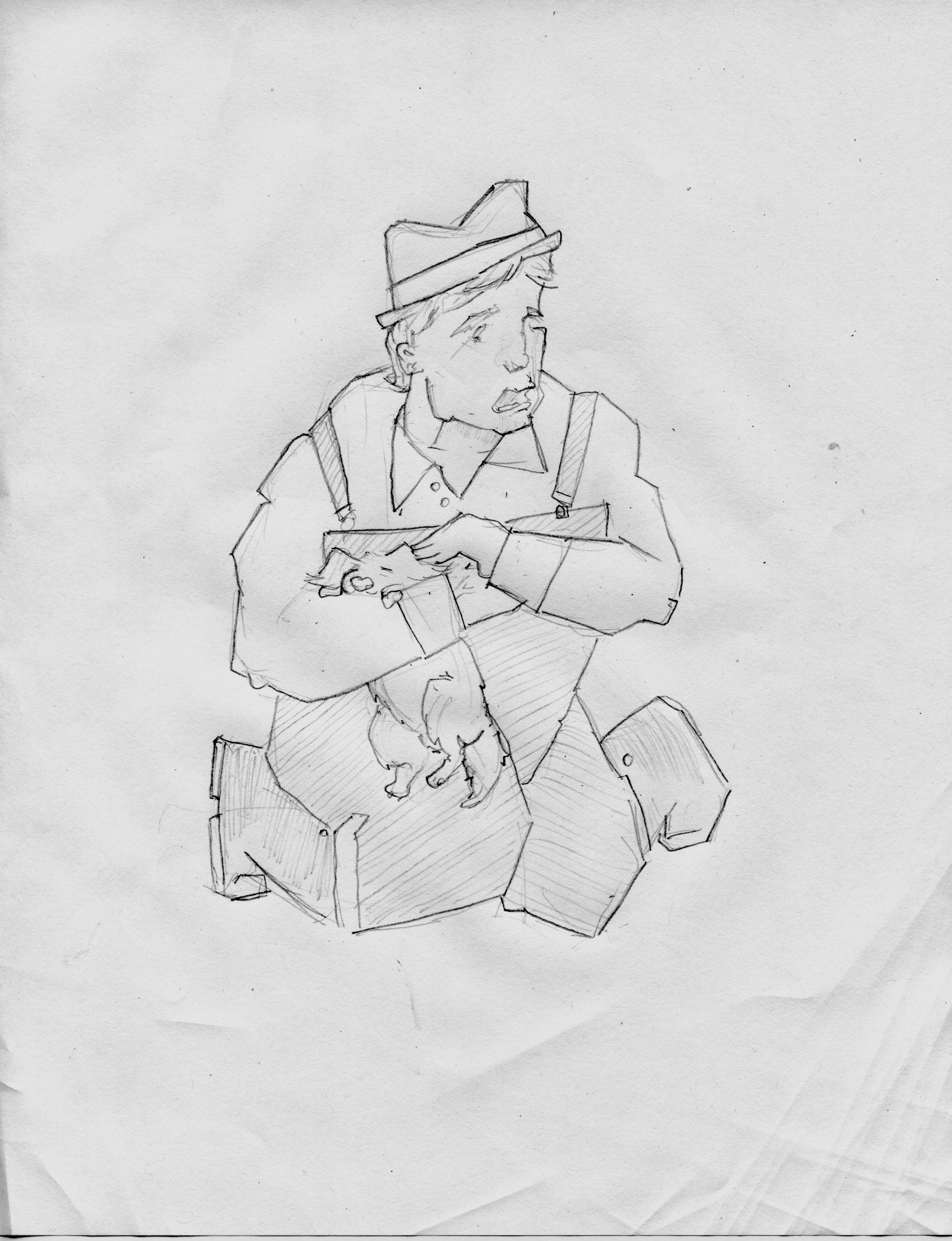 Of Mice And Men And Lennie Drawing cloudshareinfo