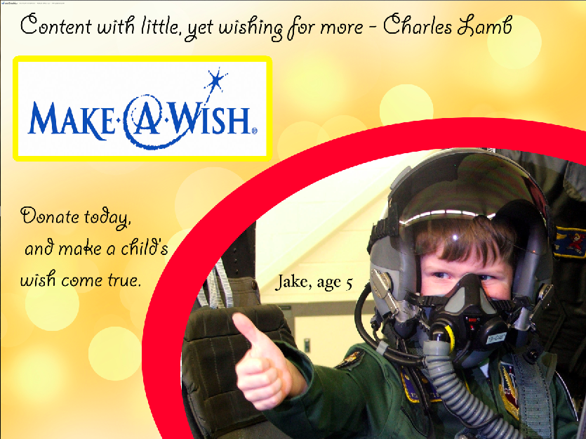 Make-a-Wish Foundation English BM Ad #6