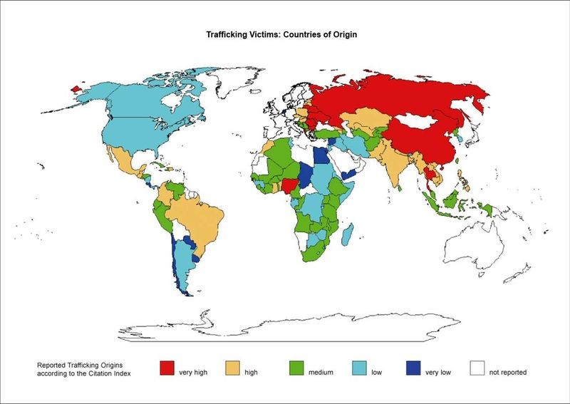 human trafficking map flow