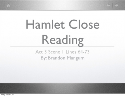 english annotation hamlet