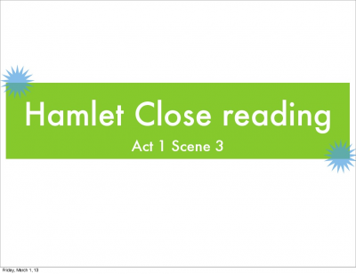 Final Hamlet slideshow