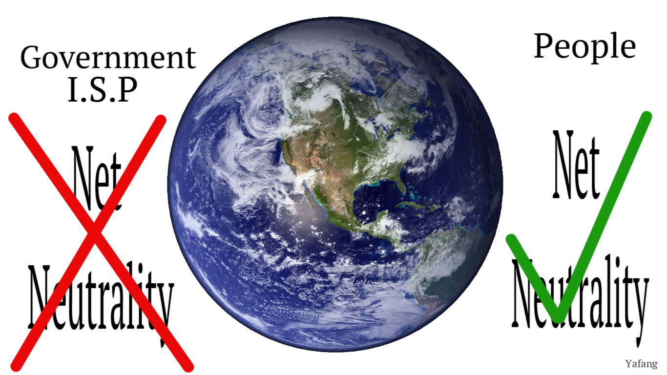 Drawing my net neutrality people vs gov and isp