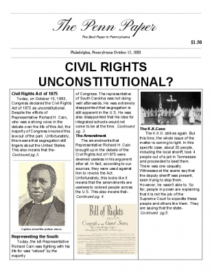 civil rights act of 1875 document