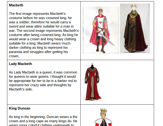 macbeth playbill example