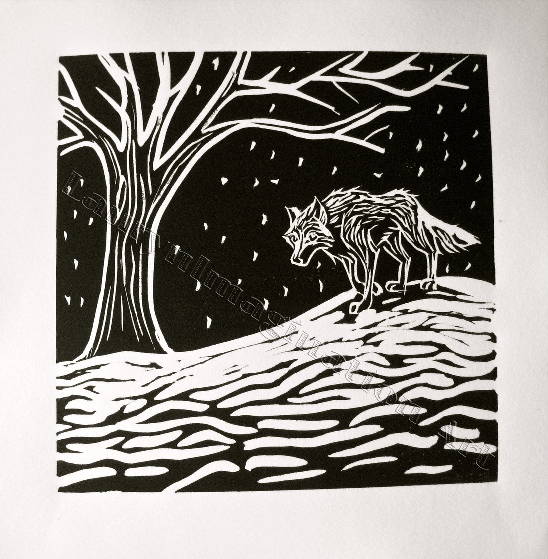 WOLVES PRINTMAKING!!!!!!!!!!