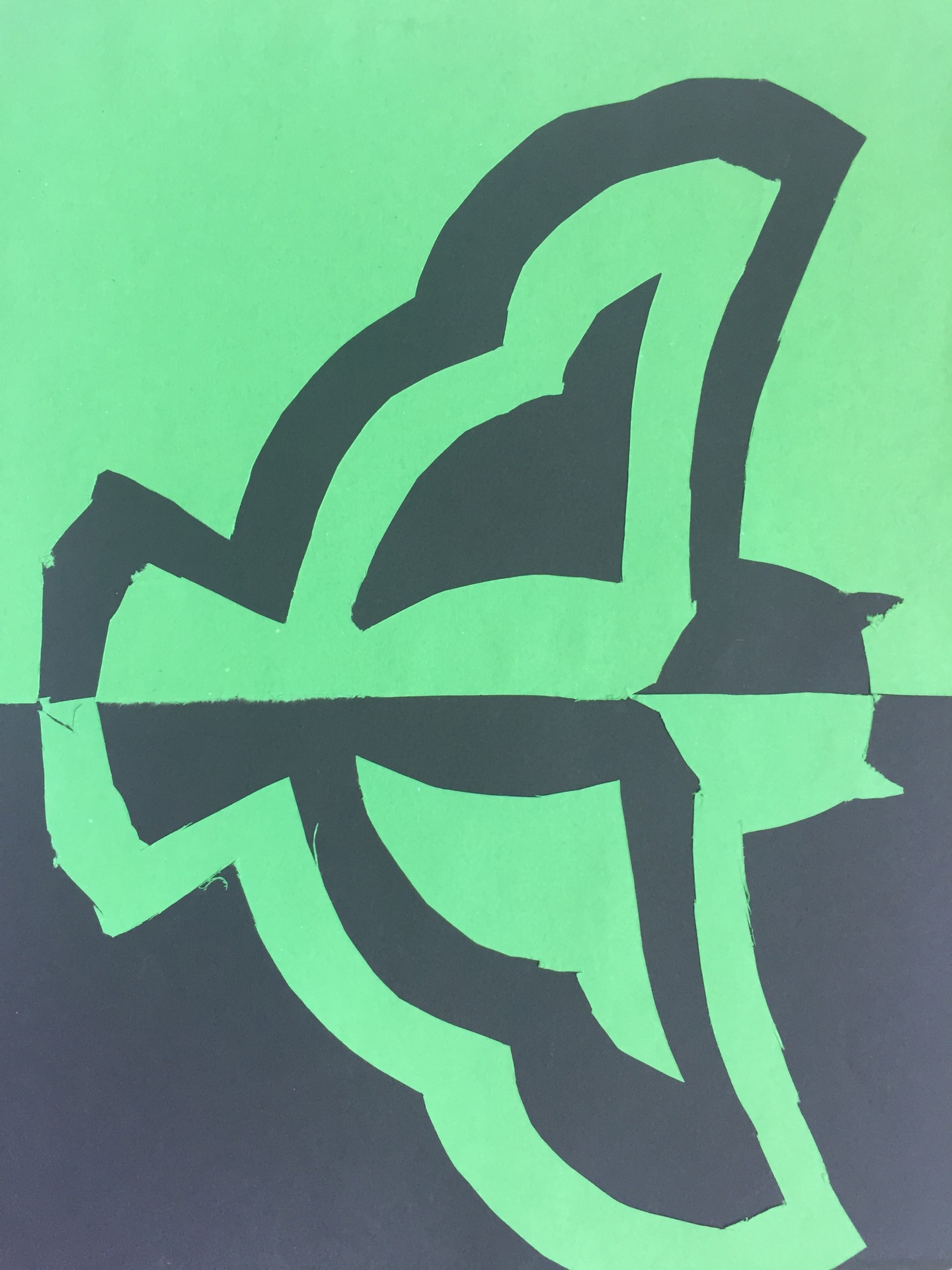 Negative Space Cut Out Science Leadership Academy Center City