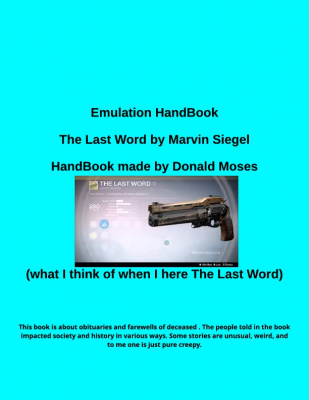 Donald Moses- Emulation HandBook