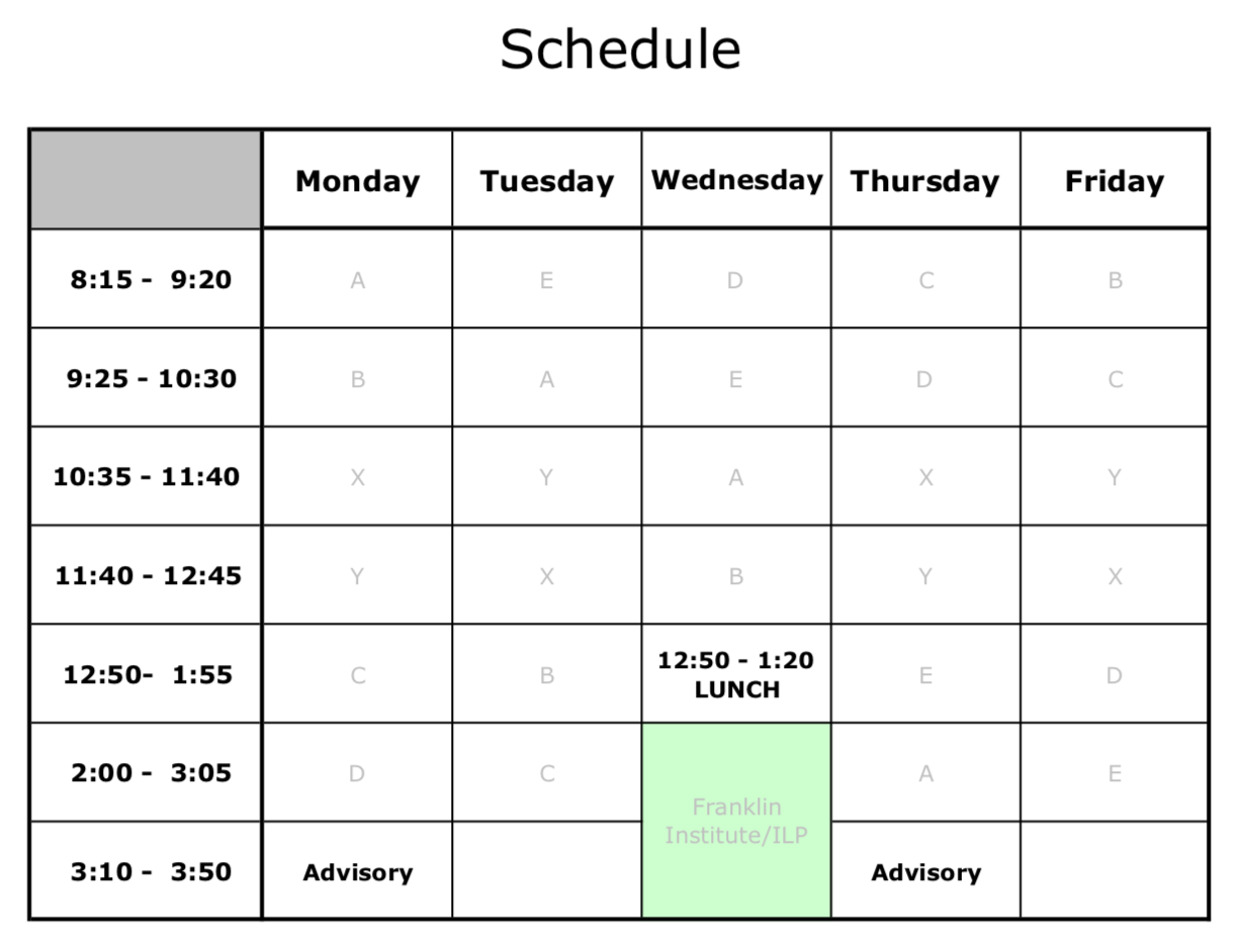 schedule