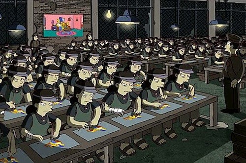 Simpsons-sweatshop
