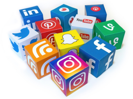 Major social media platforms.
