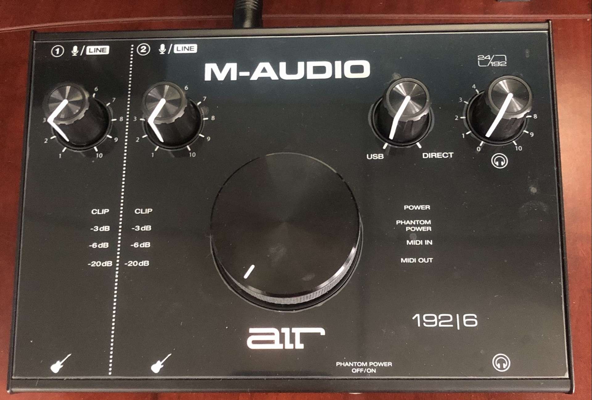 M-Audio Air (Audio interfaces convert microphone and instrument signals into a format that the computer and software recognize.)