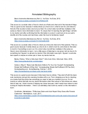 Lily Prendergast's 2022 Annotated Bibliography