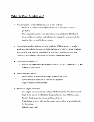 Peer Mediation Teaching Module (1)