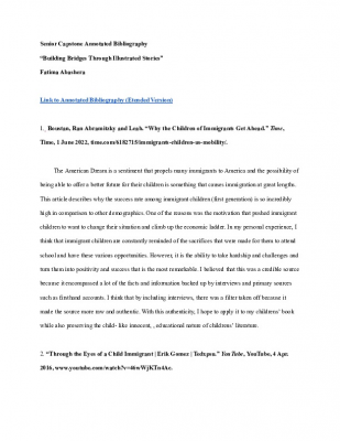 Capstone Annotated Bibliography Final- Fatima Abashera