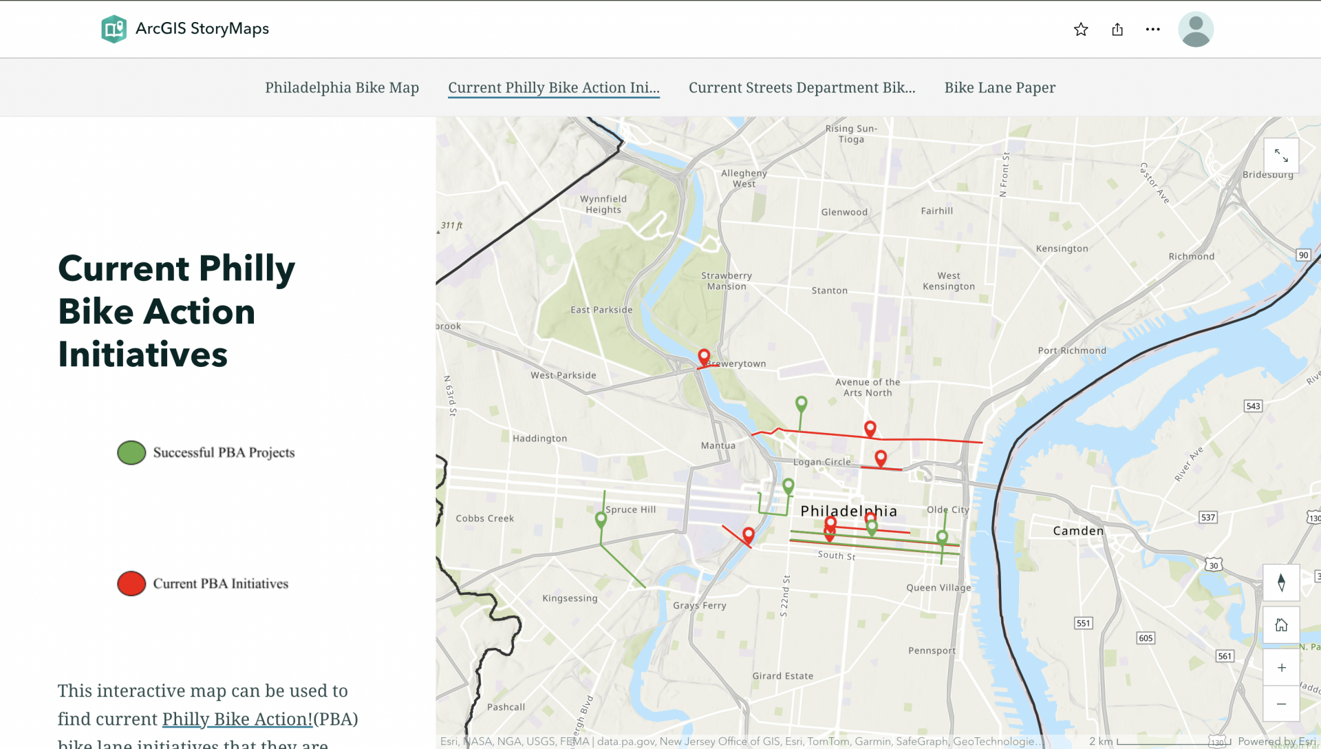 StoryMap Example Screenshot #1