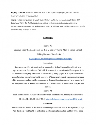 Capstone Annotated Bibliography