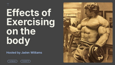 Effects of Exercising  on the body