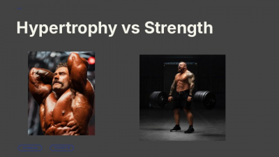 Hypertrophy vs Strength