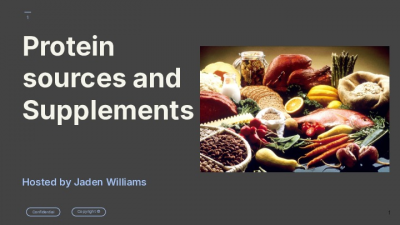 Protein sources and Supplements