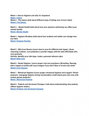 Capstone (Hygiene Courses)