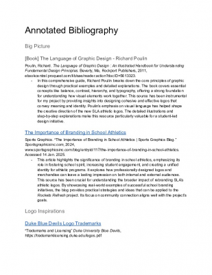 Capstone Bibliography