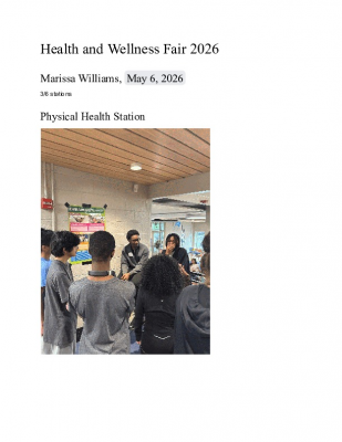 3/6 stations from the Health and Wellness fair