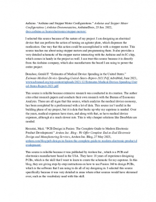 DoseMate Annotated Bibliography
