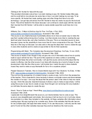 annotated bibiliography capstone