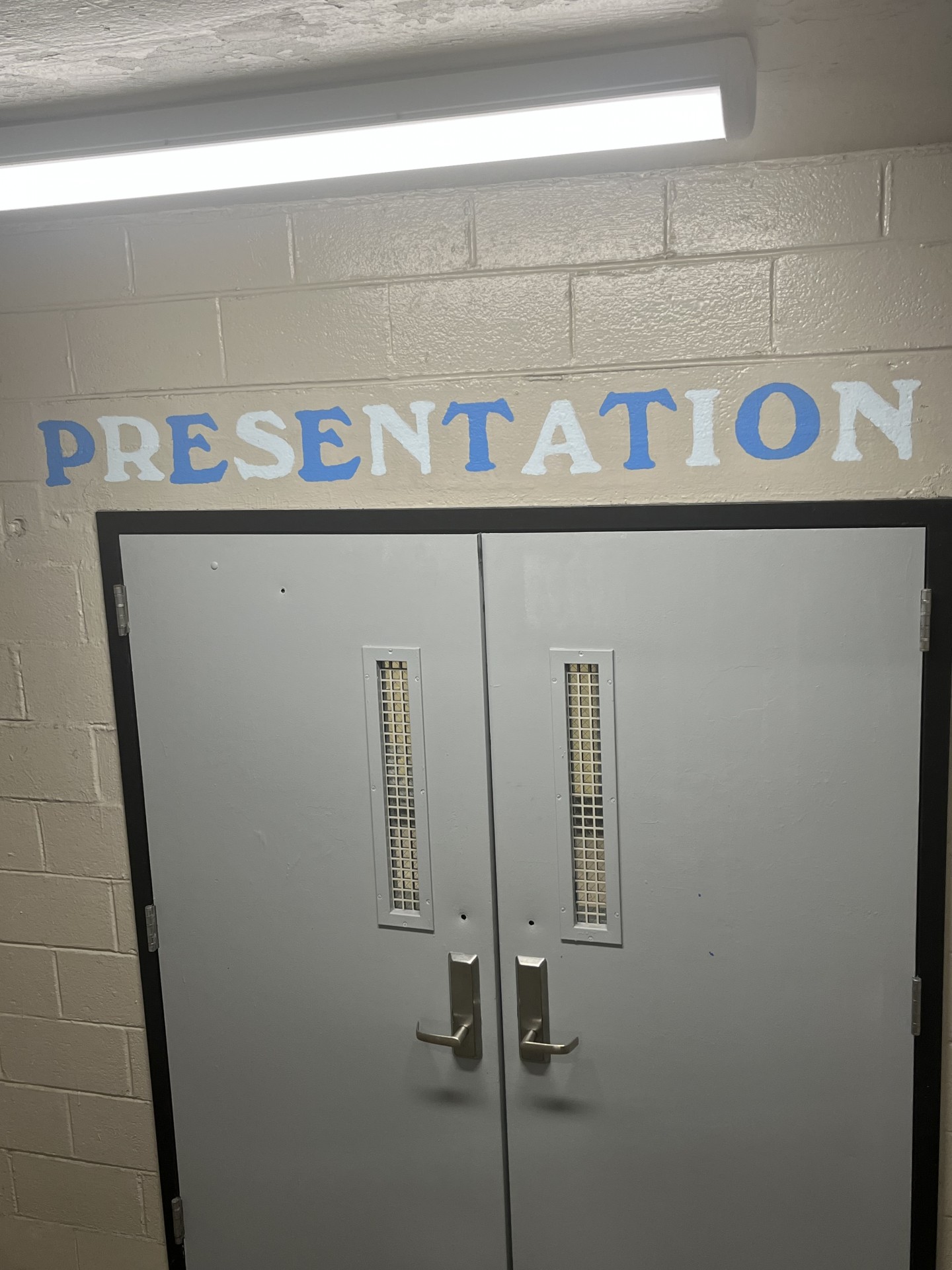 This is the core value presentation I did on the fourth floor