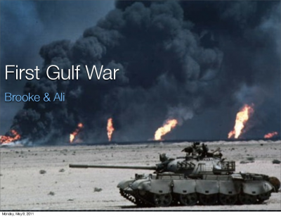 First Gulf War project